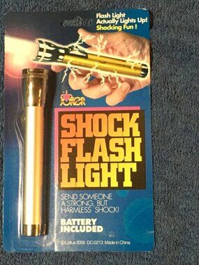 Shock Flashlight Joke Item Random Color Shipped